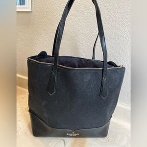 Kate Spade Black Glitter Tote